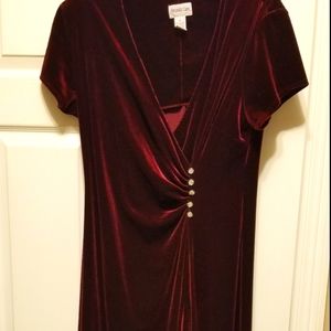 Velvet red dress